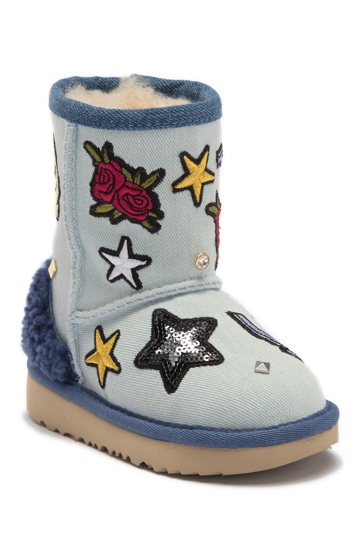 uggs with patches on them