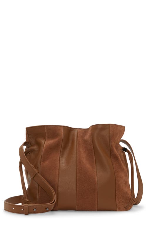 Vince Camuto Dario Leather Crossbody in Cinnamon Bark