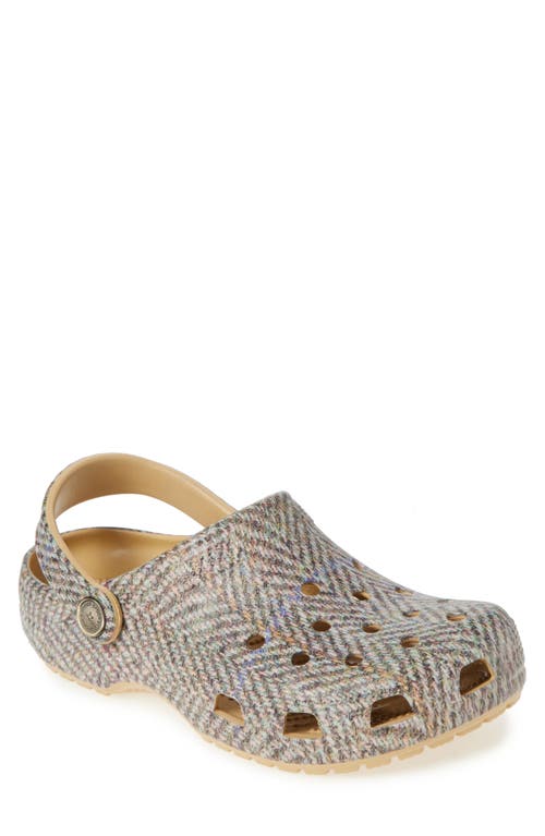 Shop Crocs Classic Tweed Print Clog In White