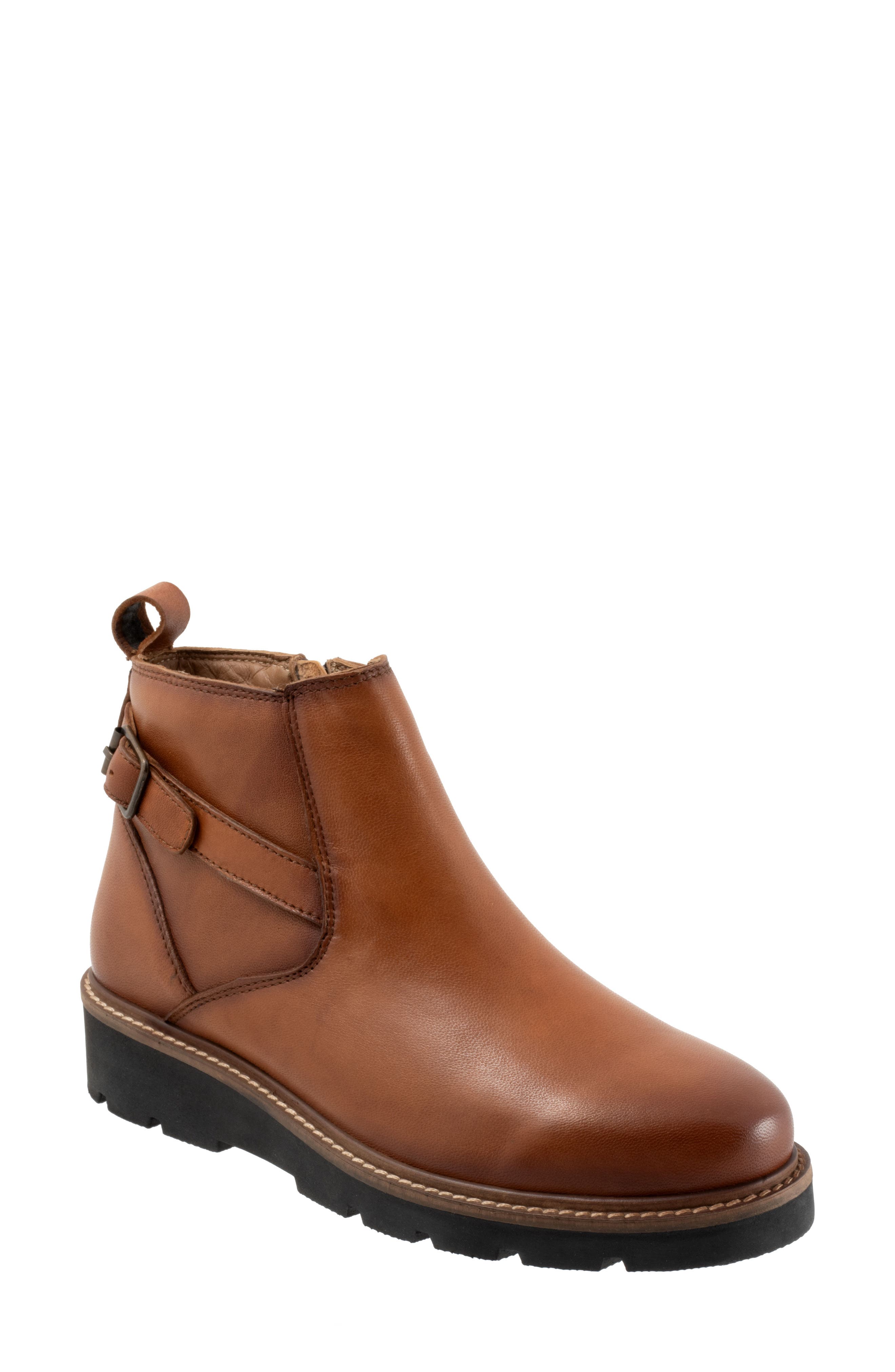 Softwalk Women's Marlowe Motorcycle Boot, Bordeaux