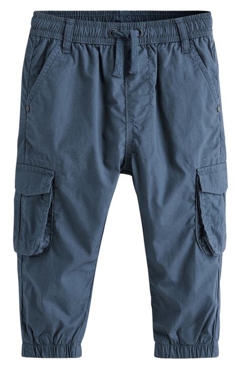 Lined Cargo Pants - Navy blue - Kids