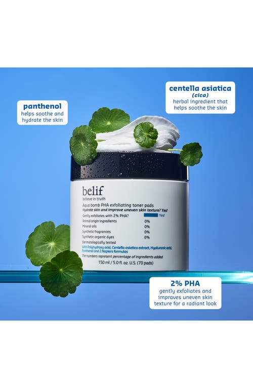 BELIF BELIF AQUA BOMB PHA EXFOLIATING TONER PADS 