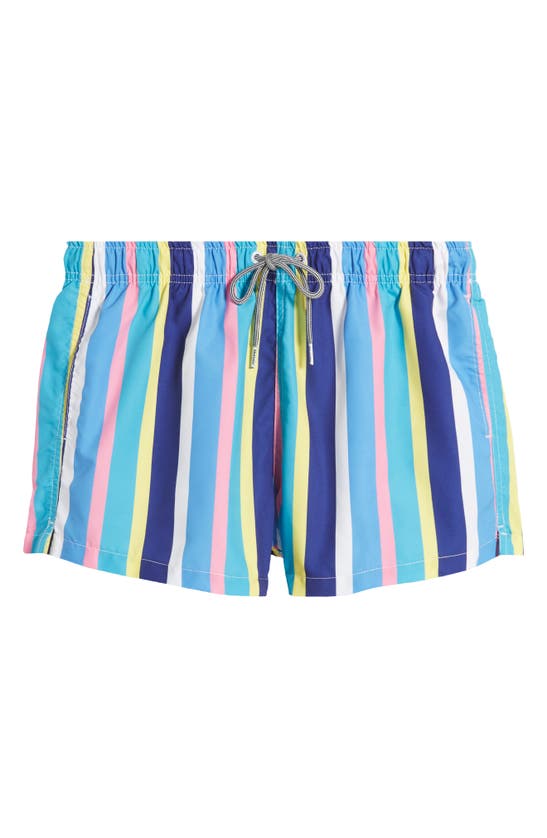Shop Boardies Crush Stripe Swim Trunks In Blue Multi
