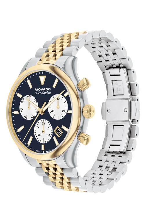 MOVADO MOVADO CALENDOPLAN BRACELET CHRONOGRAPH WATCH, 43MM 