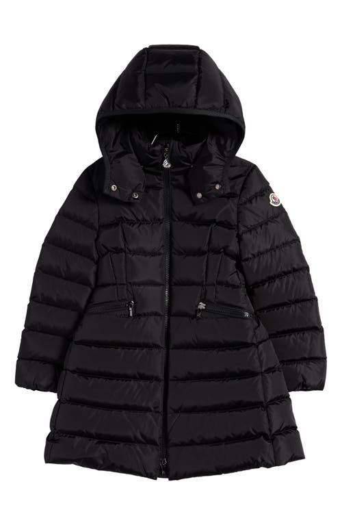 Shop Moncler Kids' Charpal Hooded Down Puffer Coat In Black