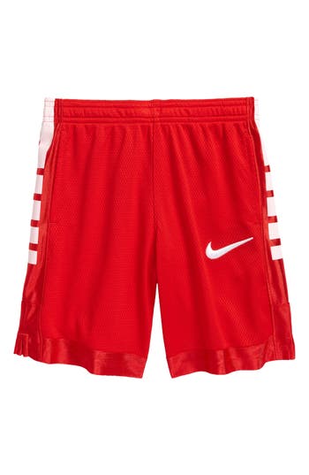 Shop Nike Kids' Dri-fit Elite Athletic Shorts In University Red
