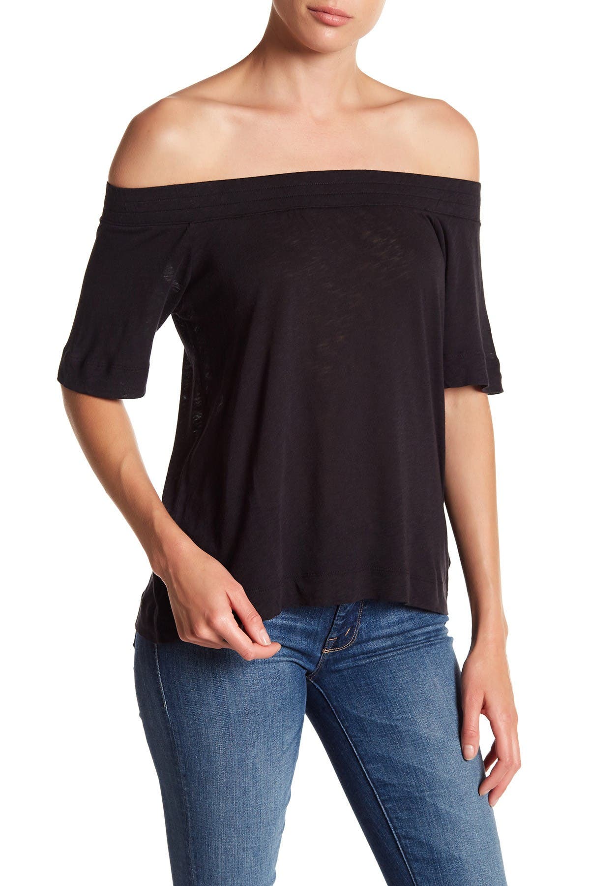 splendid off the shoulder top