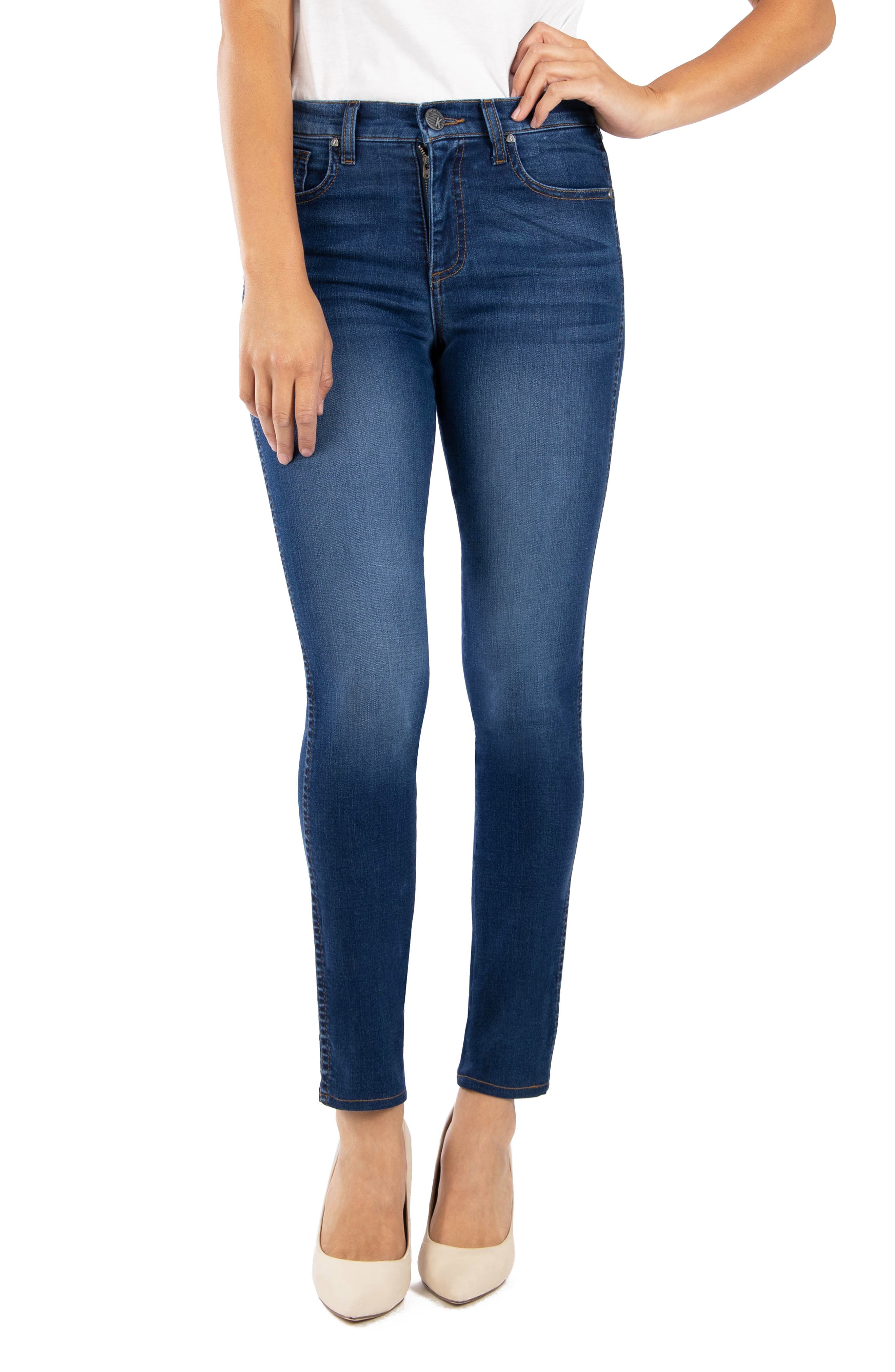 high waisted relaxed skinny jeans