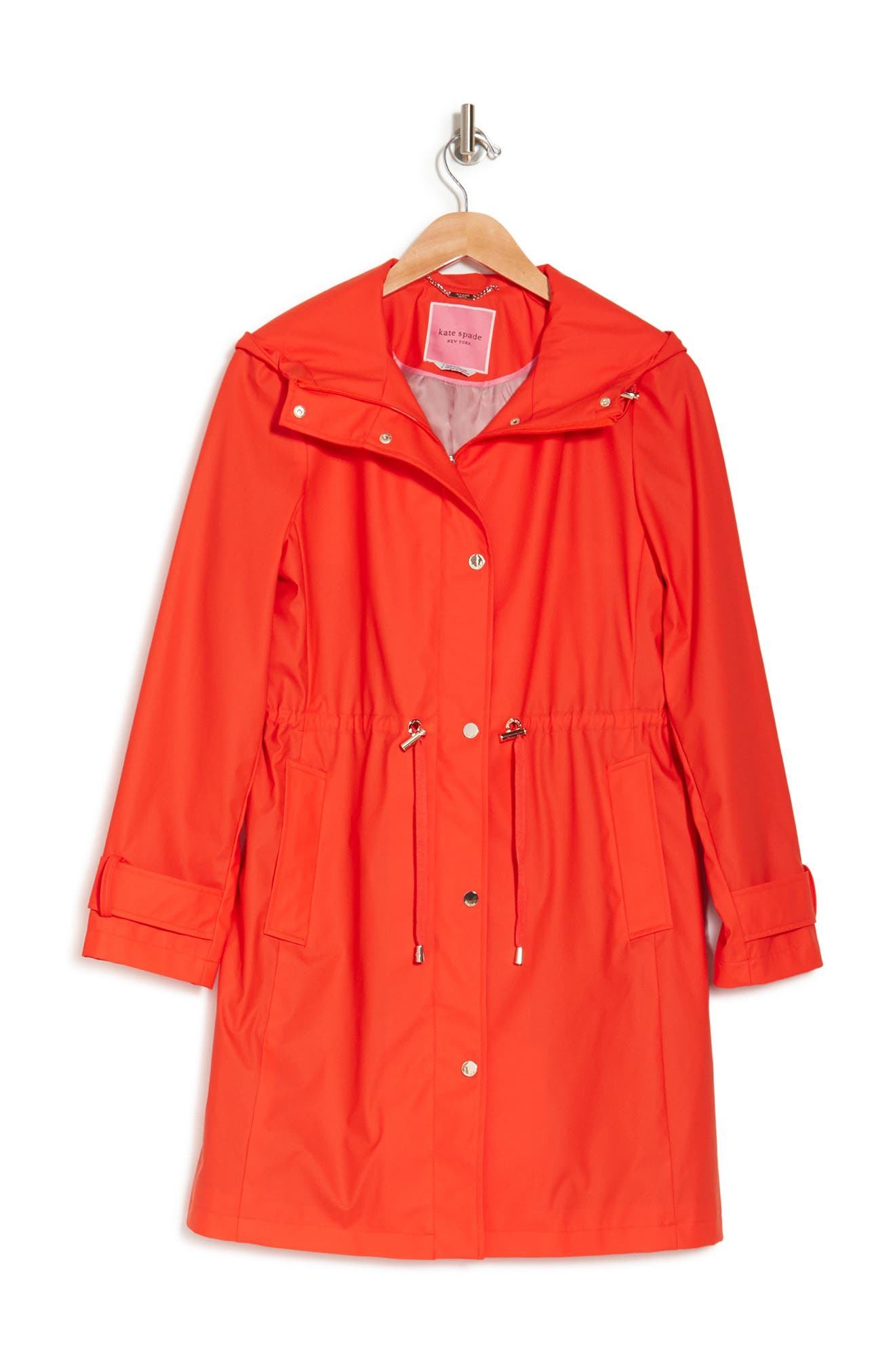 raincoat with drawstring waist