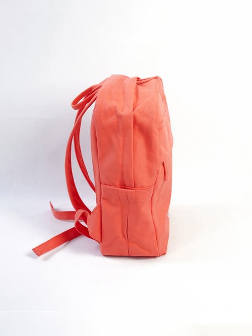 Terra Thread Organic Cotton Backpack In Coral Pink