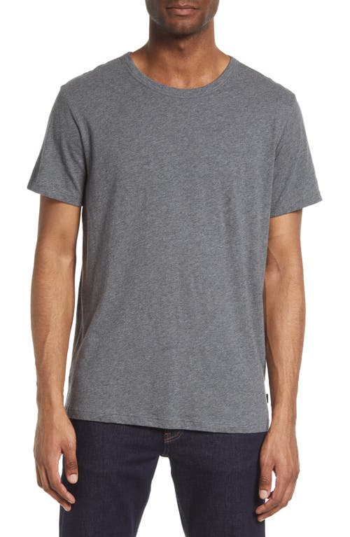 Shop 7 For All Mankind Feather Weight Crewneck T-shirt In Heather Grey