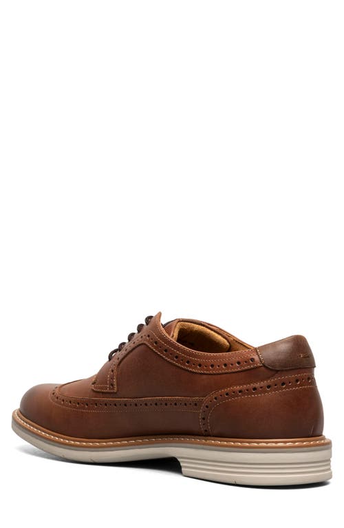 Shop Florsheim Norwalk Wingtip Oxford In Cognac