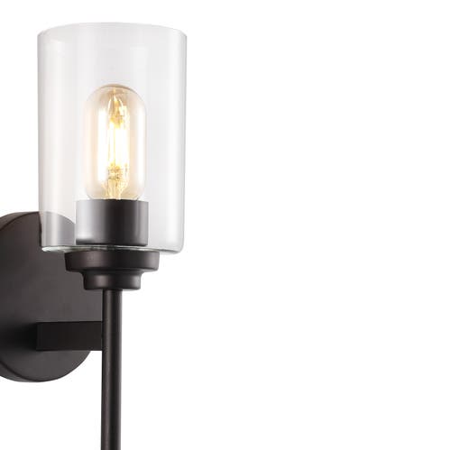 Shop Jonathan Y Juno 1-light Farmhouse Industrial Iron Cylinder Led Sconce In Oil Rubbed Bronze