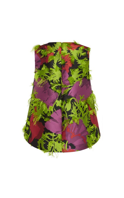 La Doublej La Scala Top Wonderland Fil Coupe Multicolor In Wonderland Fil Coupe