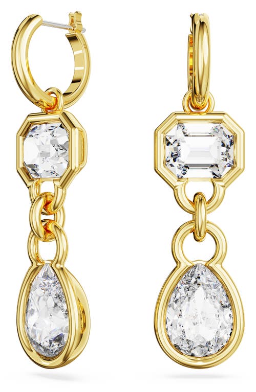 Swarovski Dextera Crystal Drop Earrings in Gold at Nordstrom
