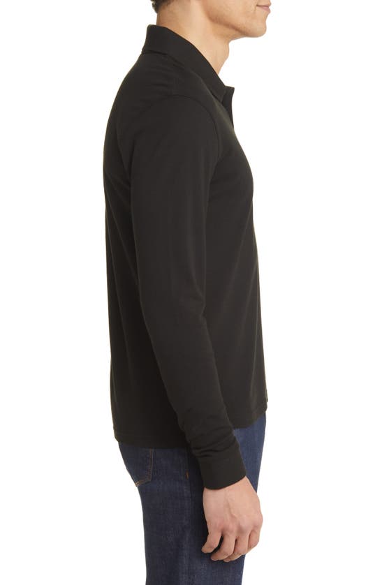 Hugo Boss Boss X Nfl Patlong Long Sleeve Piqué Polo In Buffalo Bills Black