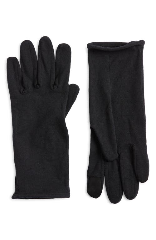 Icebreaker Oasis 200 Merino Wool Glove Liners in Black