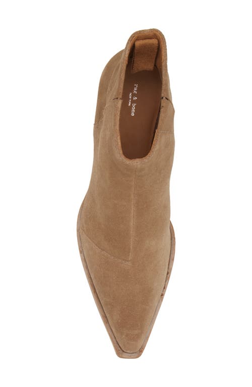 Rag & Bone Icon Rover Suede Chelsea Booties In Camel Suede