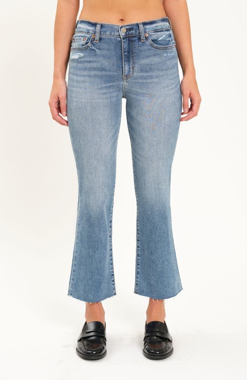 Shop Daze Runaway Low Rise Crop Flare Jeans In Downtown