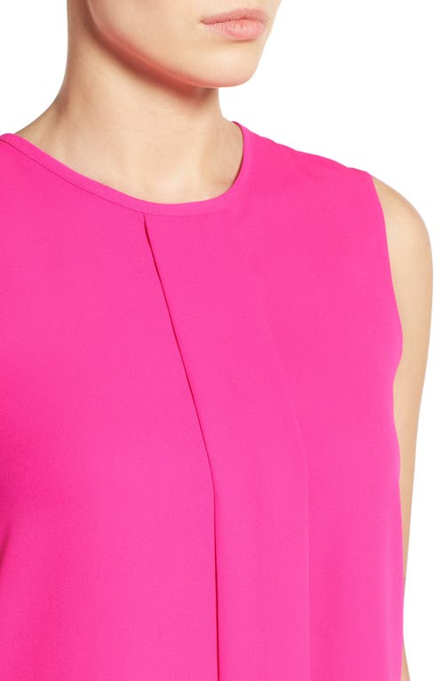 Shop Vince Camuto Center Pleat Sleeveless Blouse In Pop Pink