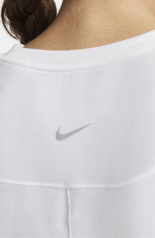 Shop Nike One Relaxed Dri-fit Top In White/black