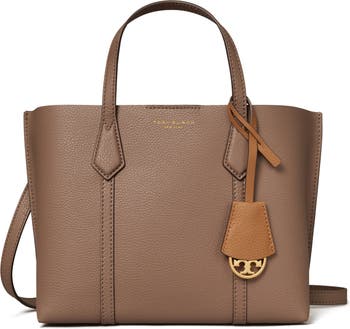 Tory Burch Umber Perry Small Triple-Compartment Tote at FORZIERI