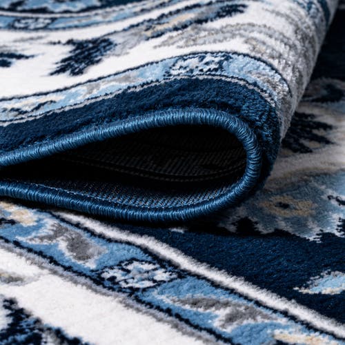 Jonathan Y Cherie French Cottage Area Rug In Navy/ivory