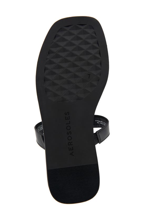 Shop Aerosoles Boston Chain Sandal In Black Leather