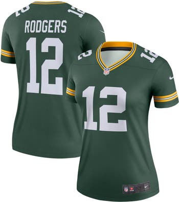 Men's Green Bay Packers Aaron Rodgers Nike White Color Rush Legend Jersey