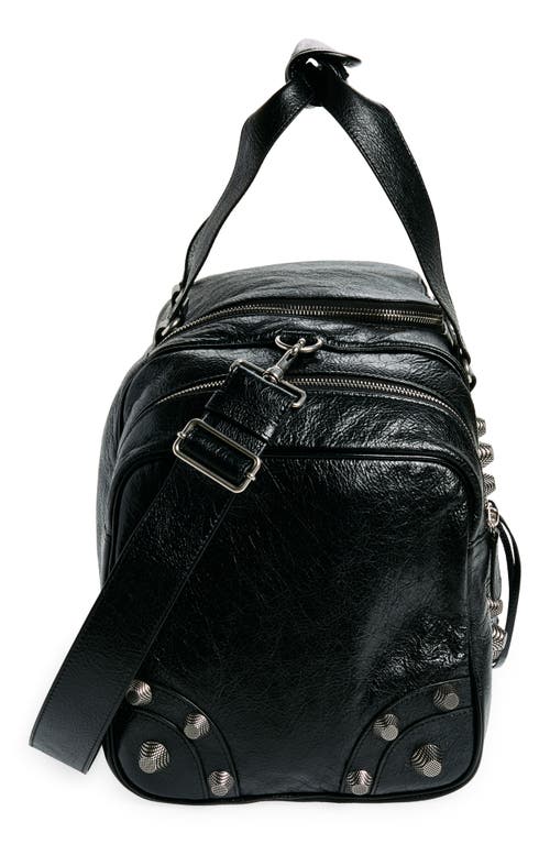 Balenciaga Le Cagole Leather Duffle Bag In Black