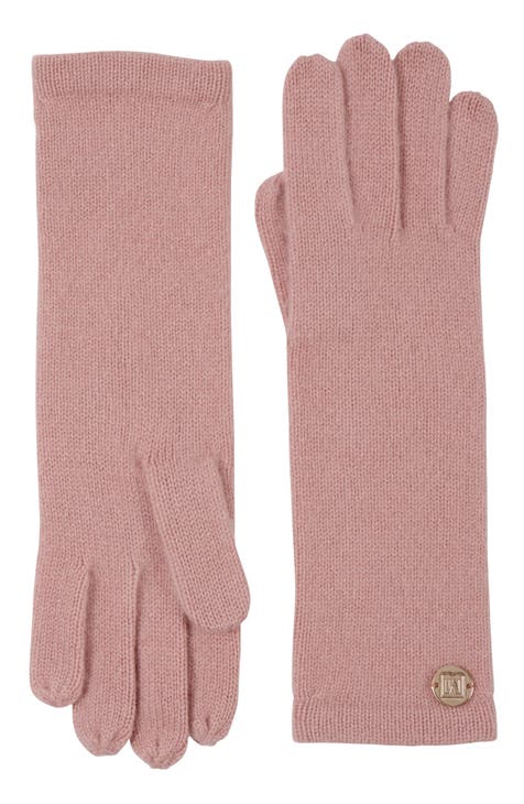 Louis Vuitton Women's Pink Wool Cashmere Monogram Pop Gloves