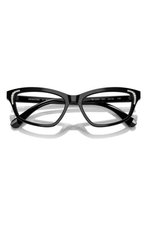 Swarovski 52mm Irregular Optical Glasses In Black