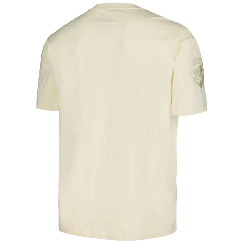Shop Pro Standard Cream Cincinnati Reds Neutral Cj Dropped Shoulders T-shirt