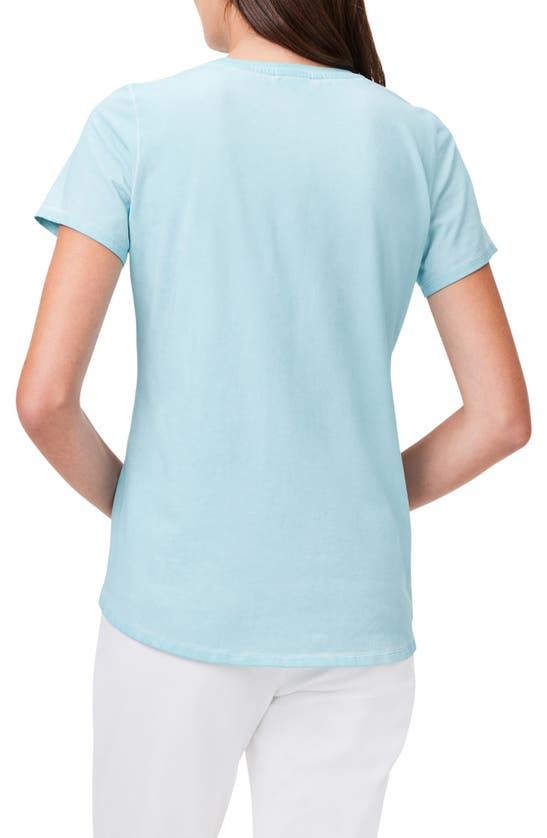 Shop Nzt By Nic+zoe Stretch Cotton Shirttail T-shirt In River
