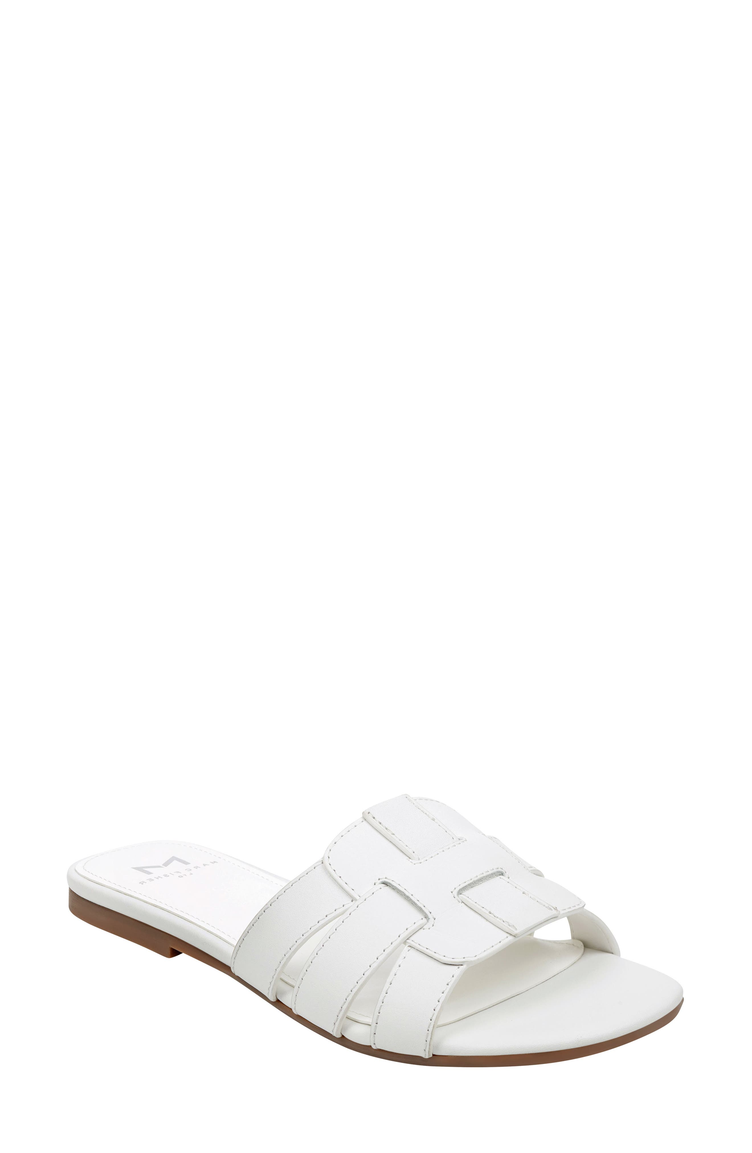 Marc Fisher Ltd Kayli Slide Sandal, White