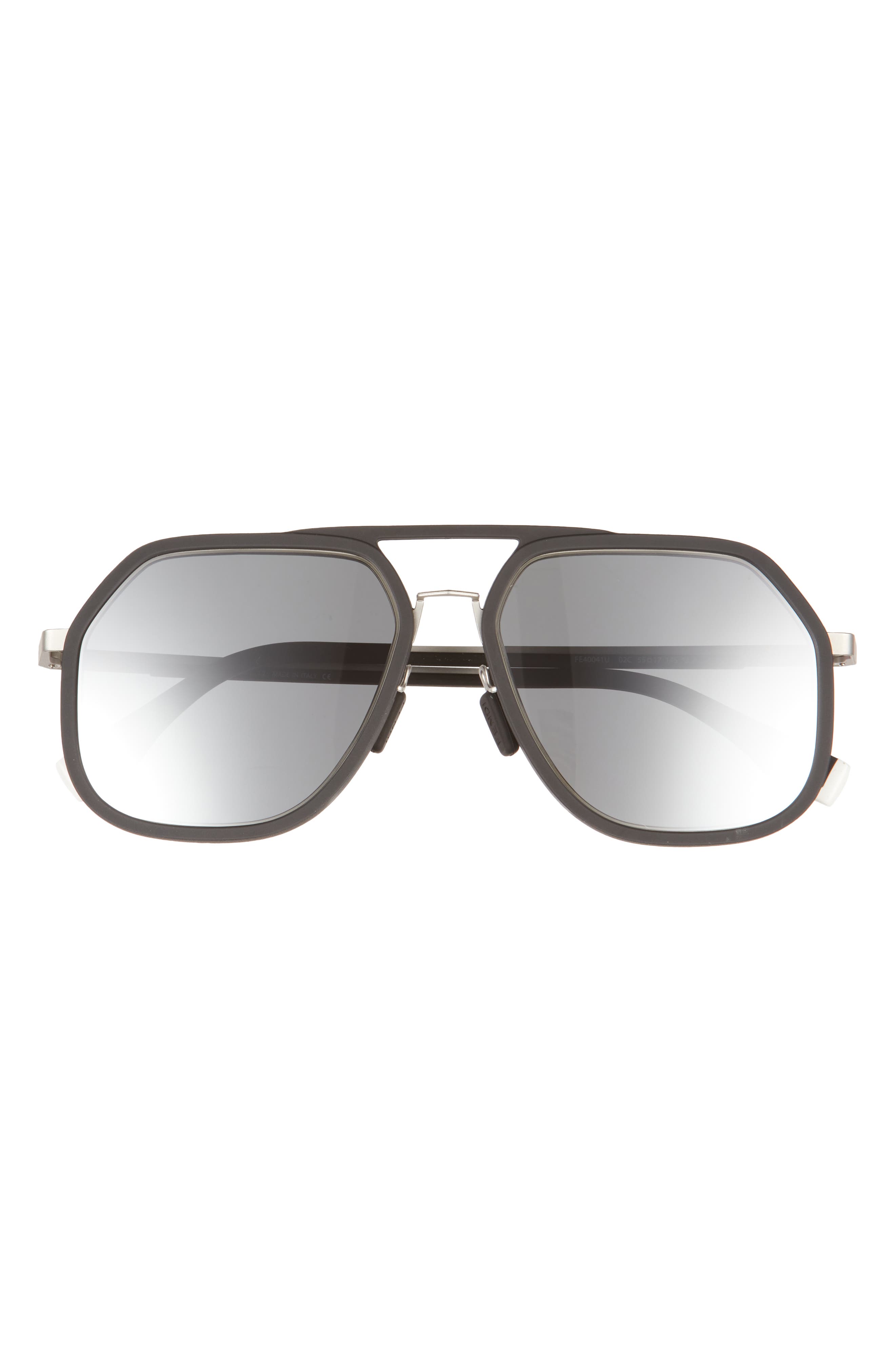 fendi 55mm navigator sunglasses