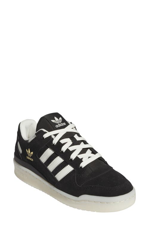 Shop Adidas Originals Adidas Forum Low Basketball Sneaker In Black/ivory/sand Strata