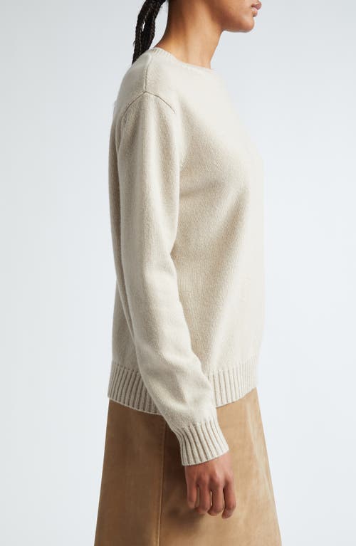 Shop Max Mara Viglio Wool & Cashmere Crewneck Sweater In Sand