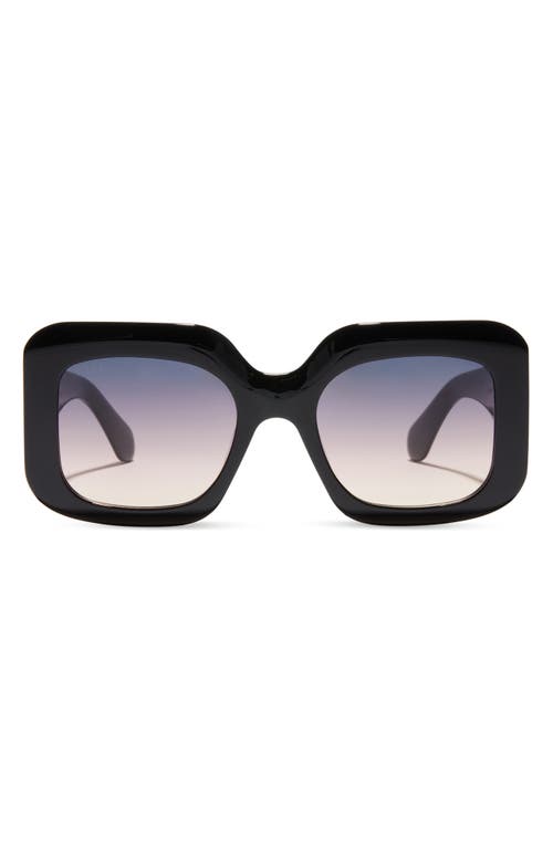 Diff Giada 52mm Gradient Square Sunglasses In Black