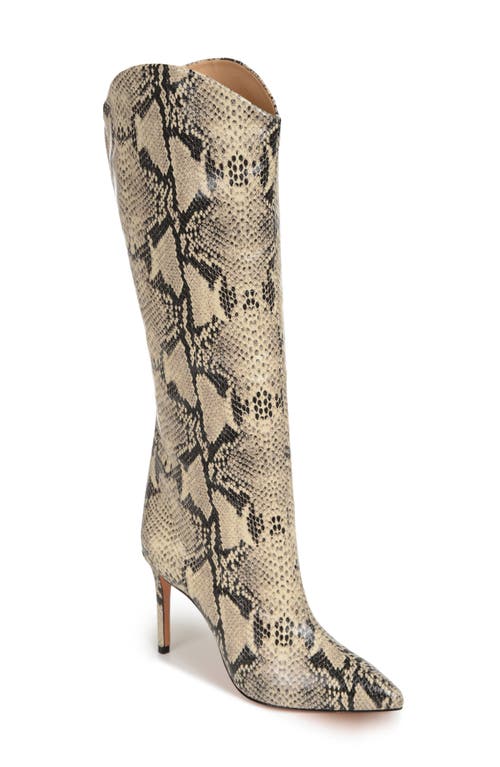 Schutz Maryana Pointed Toe Boot Natural Leather at Nordstrom,