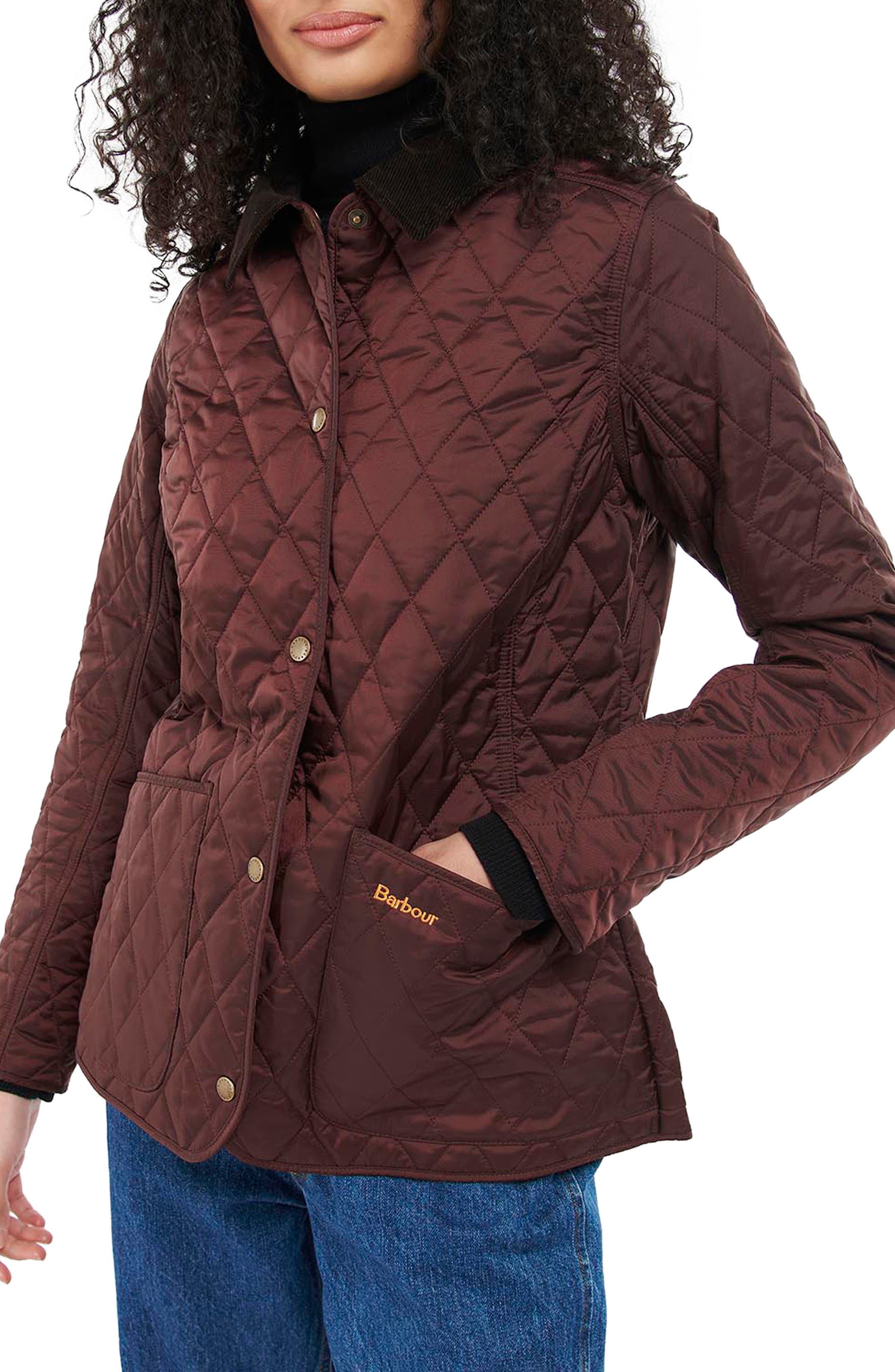 womens cream barbour quilted jacket