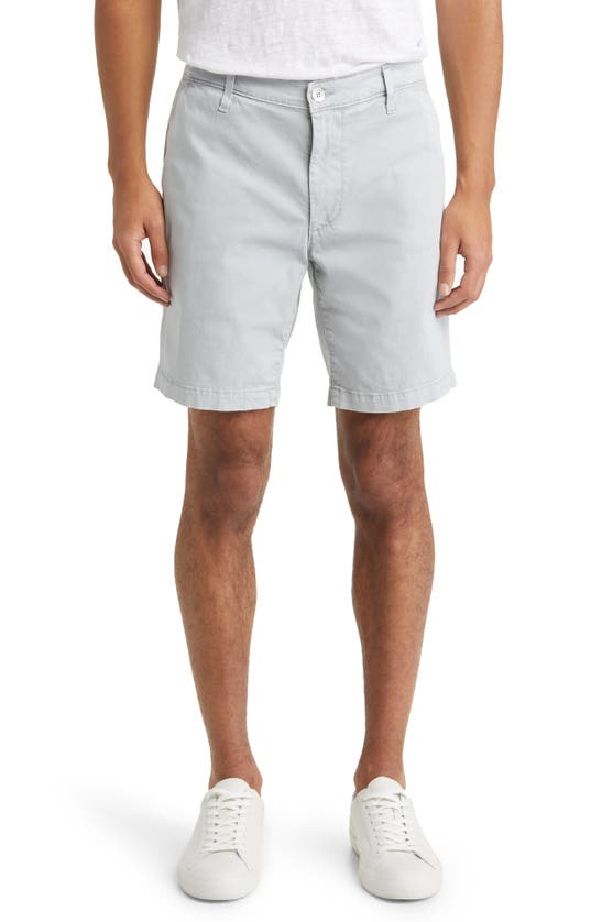 Ag Wanderer 8.5-inch Stretch Cotton Chino Shorts In Sulfur White Sands