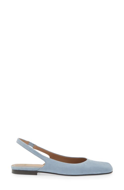 Hugo Boss Boss Rose Slingback Flat In Medium Grey