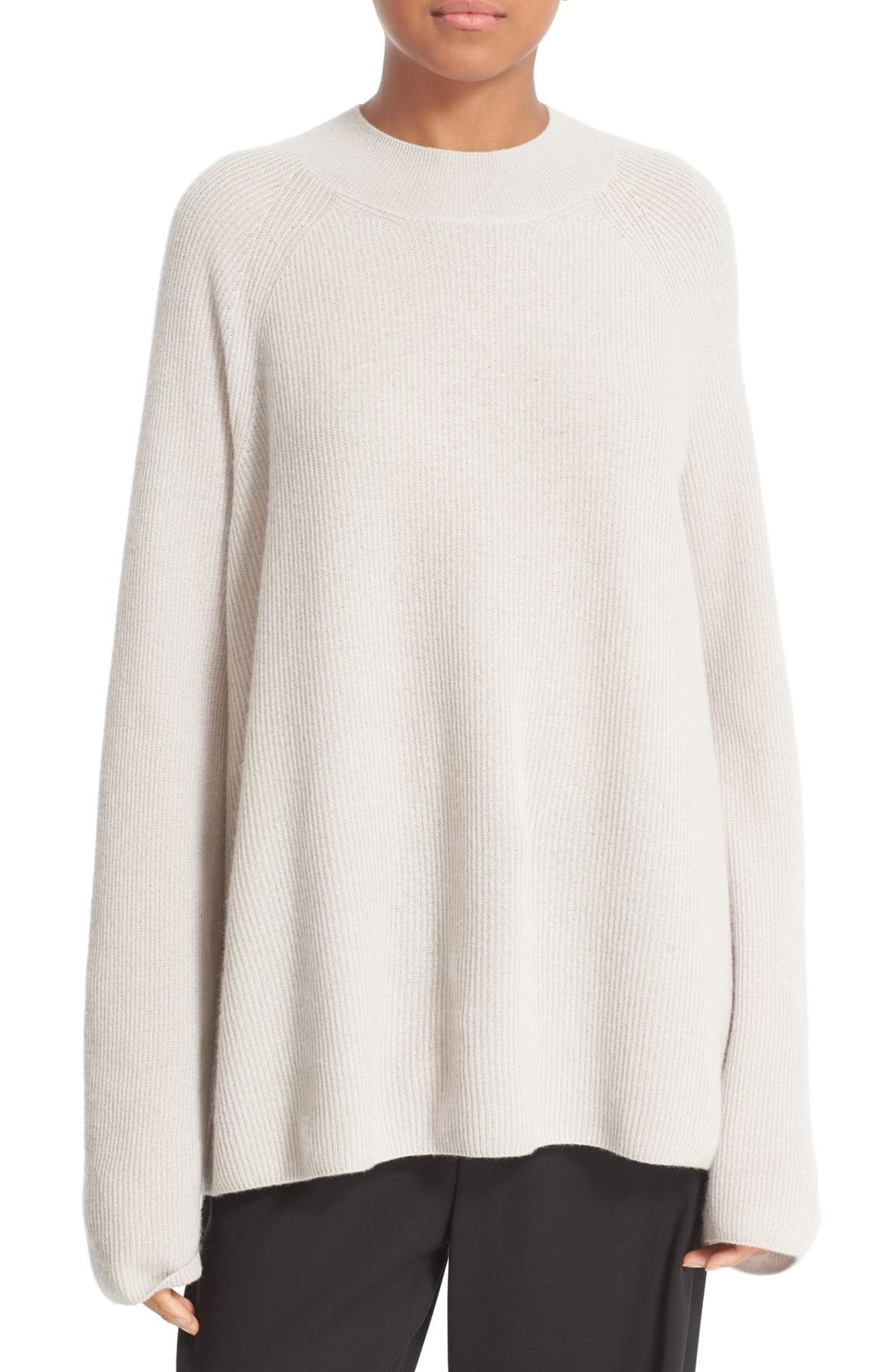 Vince High Crewneck Cashmere Pullover | Nordstrom