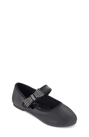 JESSICA SIMPSON JESSICA SIMPSON KIDS' AMY EMBELLISHED BOW MARY JANE FLAT