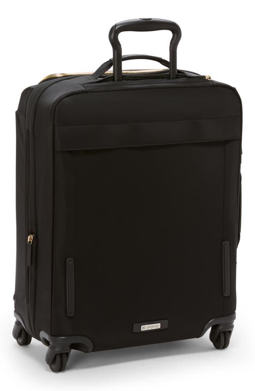 Tumi Leger Continental Expandable Carry On Wheeled Suitcase In Black/ Gold