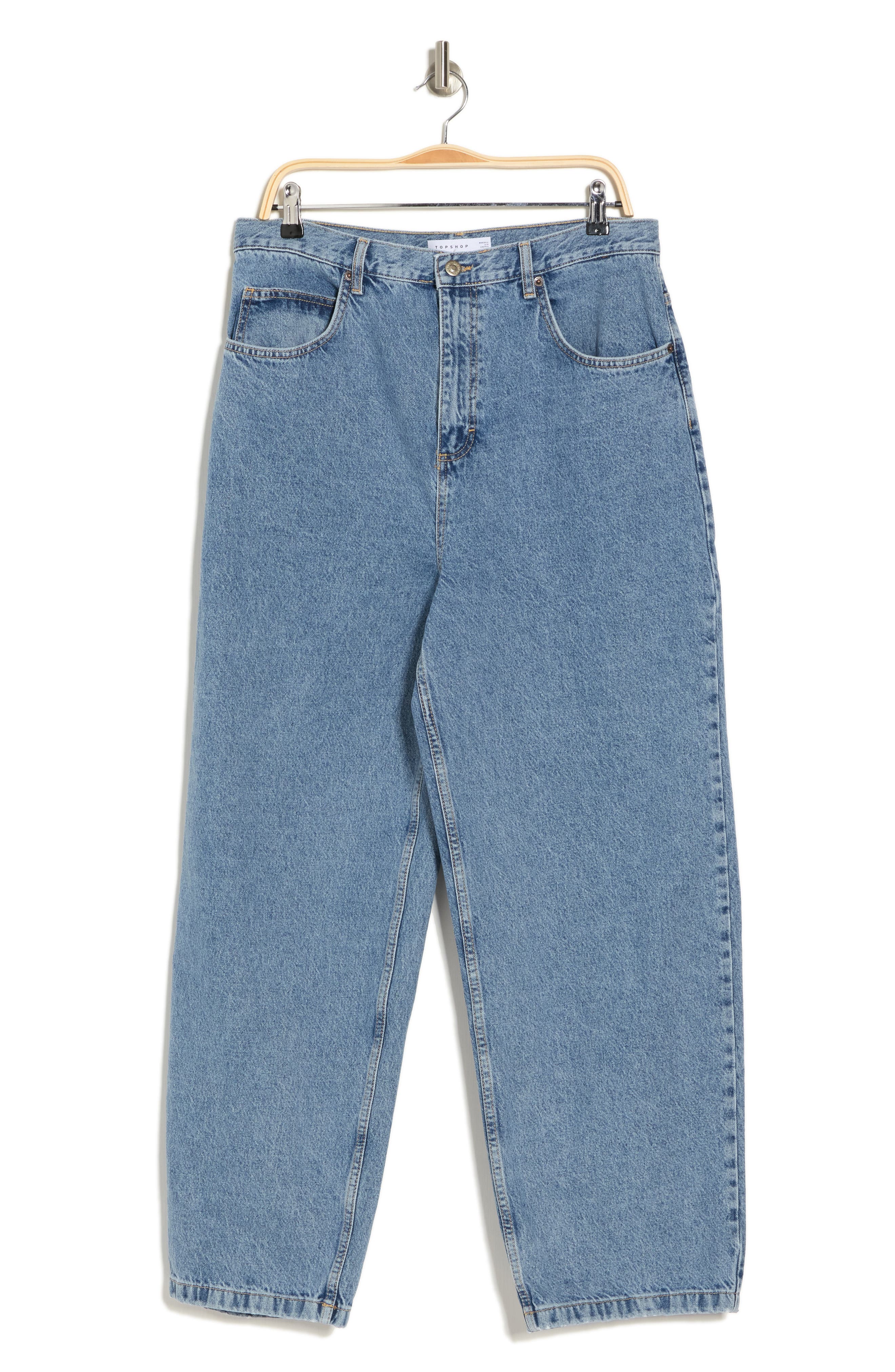 としてご トップショップ Topshop Baggy jean in bright indigo