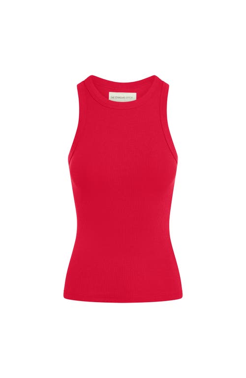 The Standard Stitch The Rib Tank In Red
