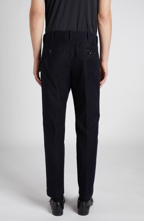 Tom Ford Selvedge Stretch Denim Chinos In Black