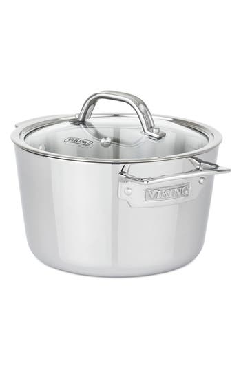 Viking 3-ply Contemporary Stain Stockpot With Lid In Stainless Steel